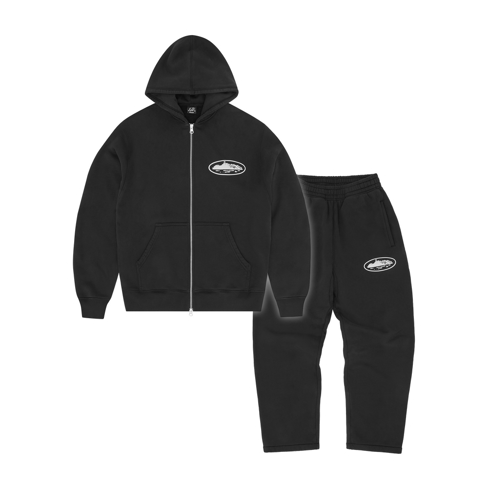 ISLAND PUFF PRINT TRACKSUIT [BLACK]