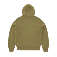 3M COLLEGE KNIT ZIP HOODIE [OLIVE]