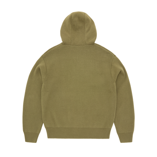3M COLLEGE KNIT ZIP HOODIE [OLIVE]
