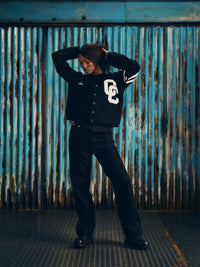 COLLEGE CARDIGAN [BLACK]