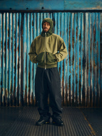 GUERILLAZ RIPSTOP ZIP HOODIE [OLIVE]