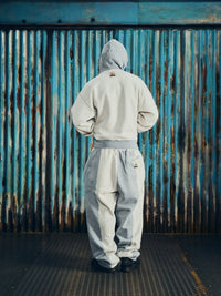 HMP CONTRAST PANEL HOODIE [HEATHER GREY]