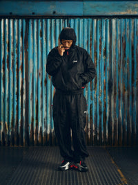 HMP MILANO NYLON HOODIE [BLACK]