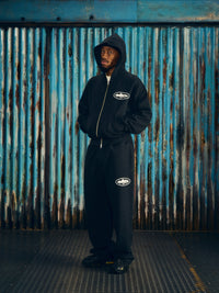 ISLAND PUFF PRINT TRACKSUIT [BLACK]