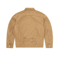 CREST CHAINSTITCH DENIM JACKET [TAN]