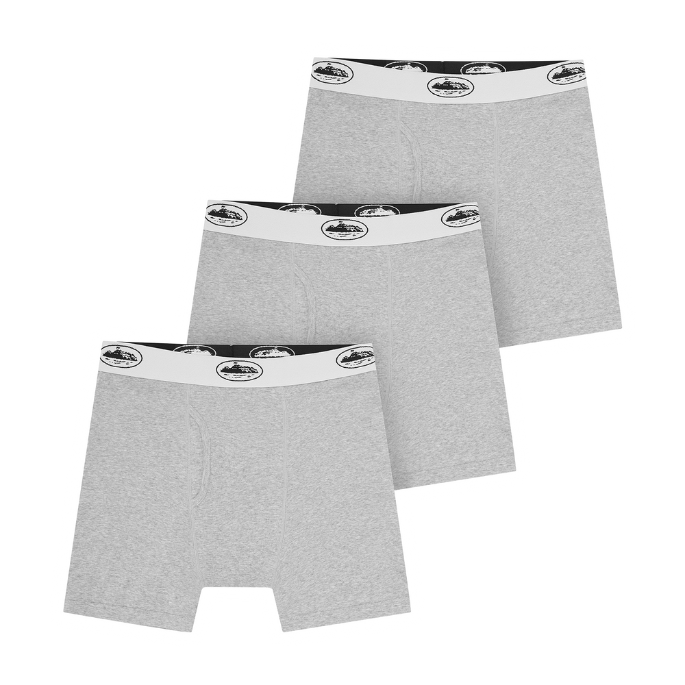 GREY ALCATRAZ BOXERS [3 PACK]