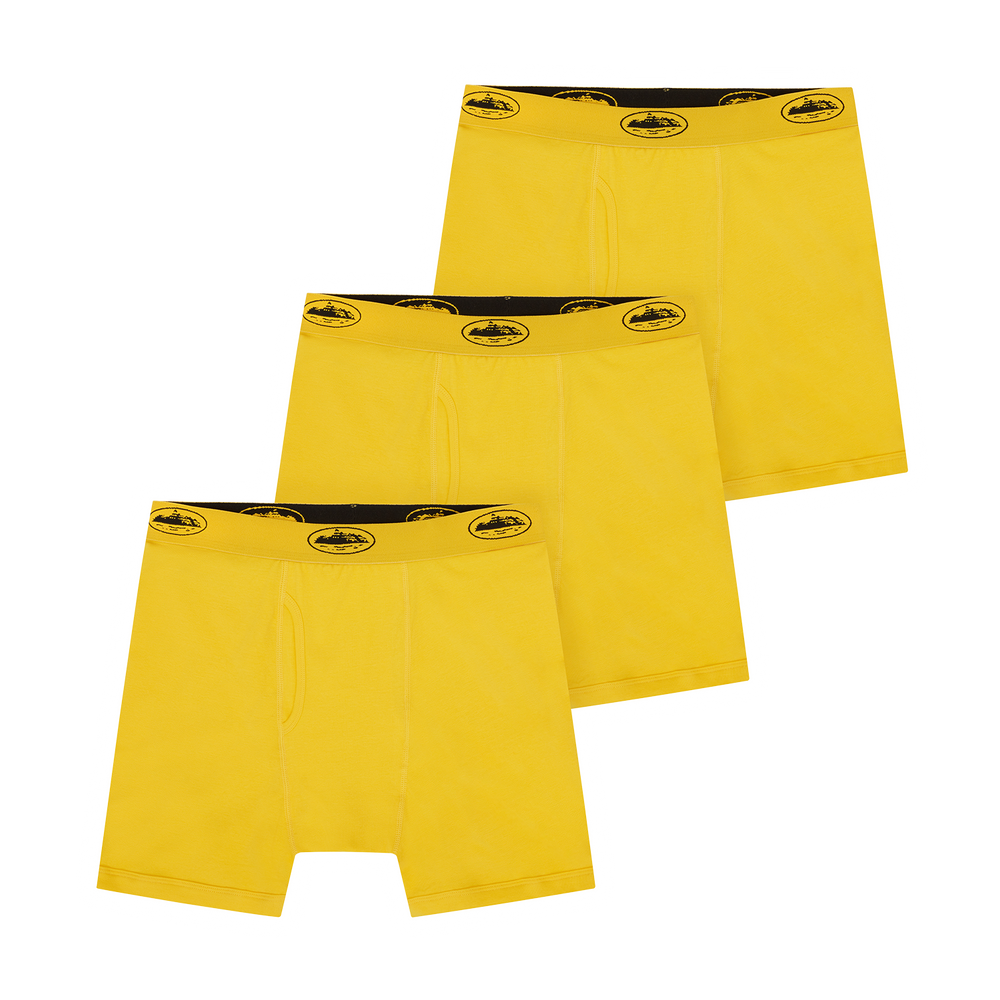 YELLOW ALCATRAZ BOXERS [3 PACK]