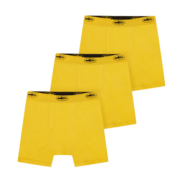 YELLOW ALCATRAZ BOXERS [3 PACK]