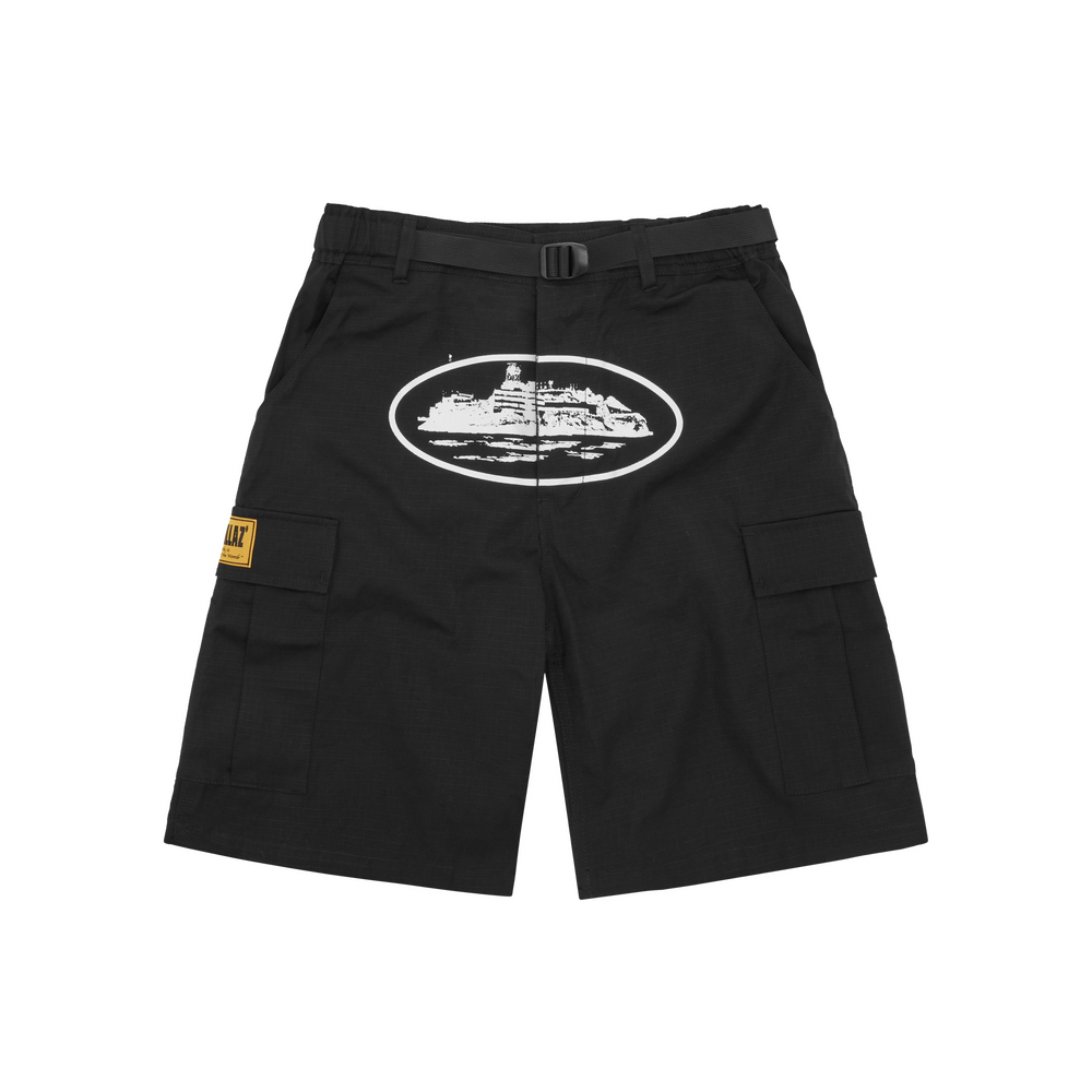 ALCATRAZ CARGO SHORT [BLACK]