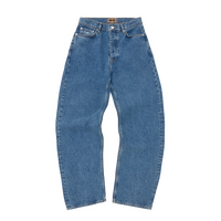 DUAL STRIPE BAGGY JEANS [MIDWASH]