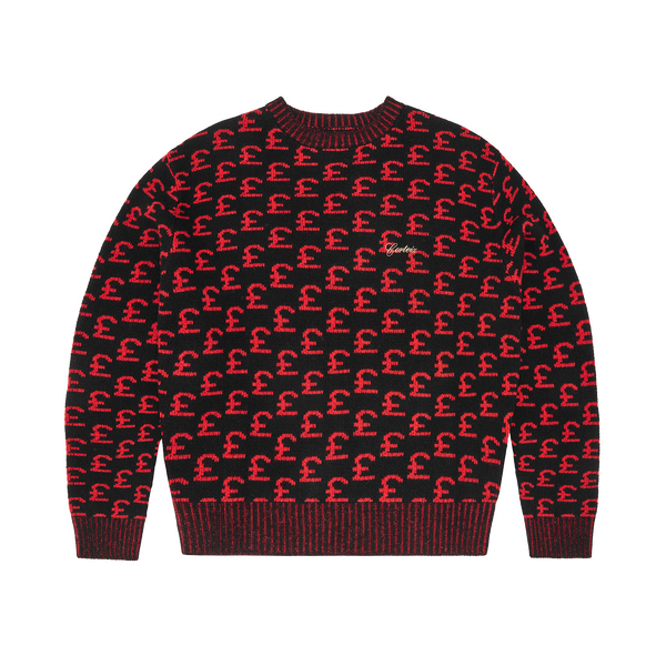 GBP JACQUARD KNIT SWEATER [BLACK]