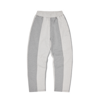 HMP CONTRAST PANEL OPEN HEM SWEATPANT [HEATHER GREY]