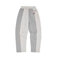 HMP CONTRAST PANEL OPEN HEM SWEATPANT [HEATHER GREY]
