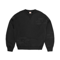 HMP STENCIL CREWNECK [BLACK OVERDYE]