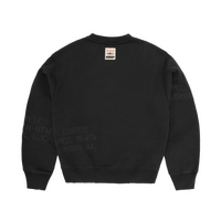 HMP STENCIL CREWNECK [BLACK OVERDYE]