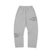 HMP STENCIL OPEN HEM SWEATPANT [LIGHT HEATHER]
