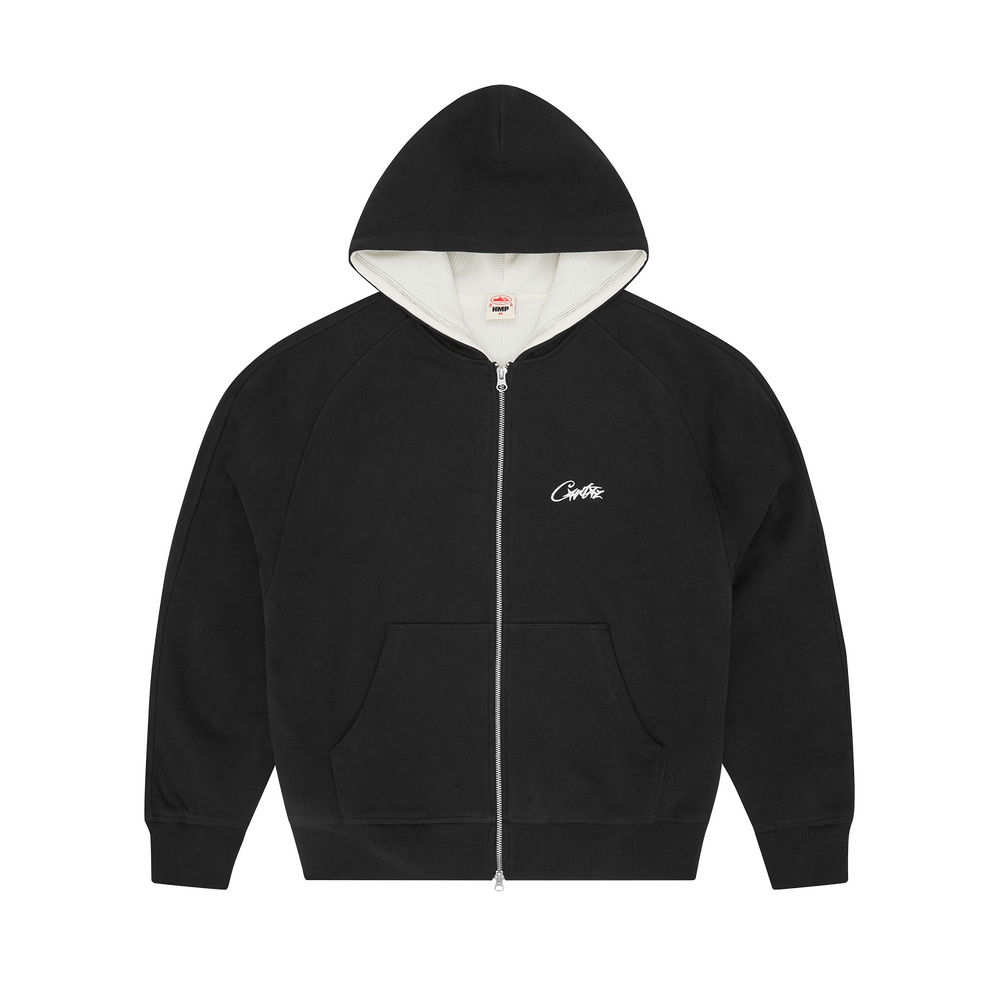 HMP THERMAL ZIP HOODIE [BLACK]