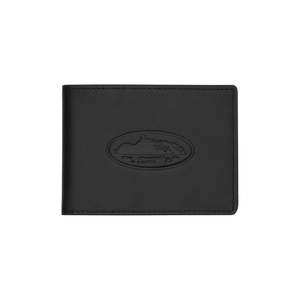 ISLAND LEATHER CARD HOLDER [BLACK]