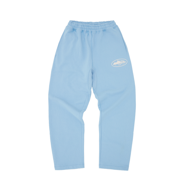 ISLAND PUFF PRINT OPEN HEM SWEATPANT [BABY BLUE]
