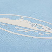 ISLAND PUFF PRINT OPEN HEM SWEATPANT [BABY BLUE]