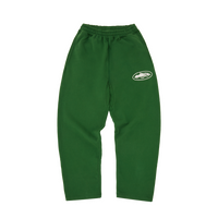 ISLAND PUFF PRINT OPEN HEM SWEATPANT [GREEN]