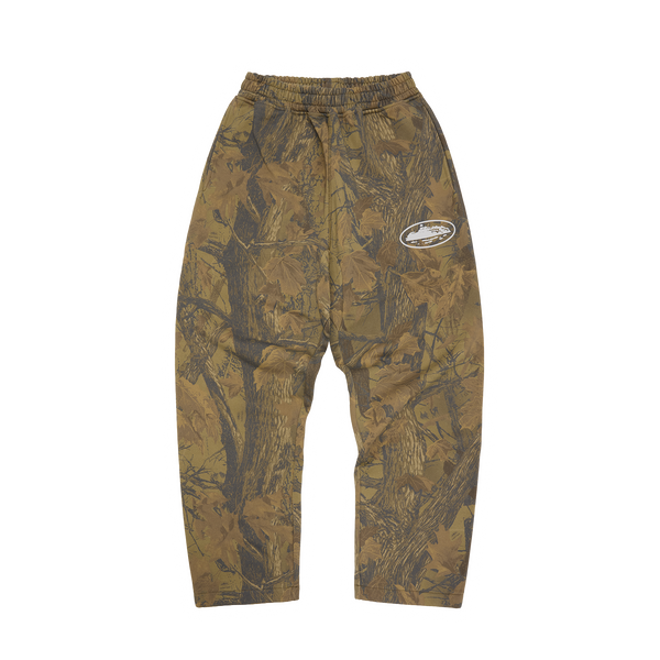 ISLAND PUFF PRINT OPEN HEM SWEATPANT [FOREST CAMO]