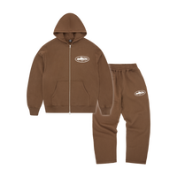 ISLAND PUFF PRINT TRACKSUIT [BROWN]