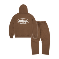 ISLAND PUFF PRINT TRACKSUIT [BROWN]