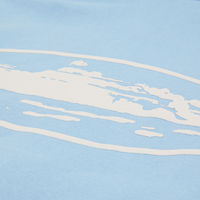 ISLAND PUFF PRINT ZIP HOODIE [BABY BLUE]