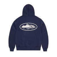 ISLAND PUFF PRINT ZIP HOODIE [NAVY]