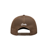 ISLAND PUFF PRINT TRUCKER HAT [BROWN]