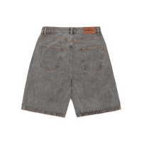 ISLAND BAGGY DENIM SHORT [LIGHT GREY]