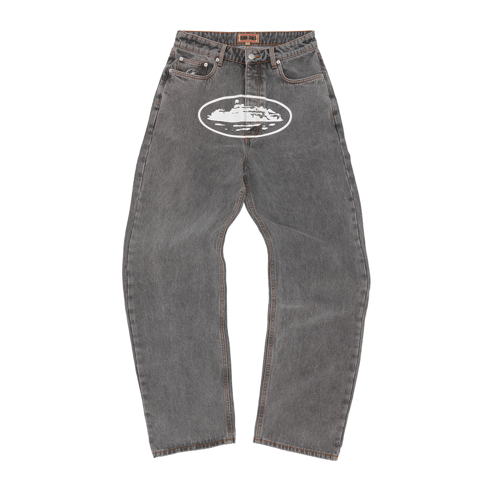 ISLAND BAGGY JEANS [LIGHT GREY]