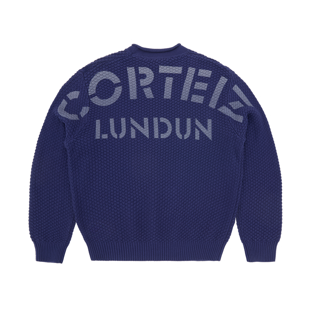 GUERILLAZ KNIT SWEATER [NAVY]