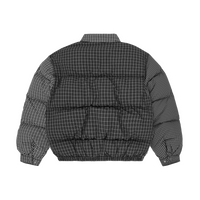 COLLAR BOLO DOWN JACKET [BLACK PLAID]