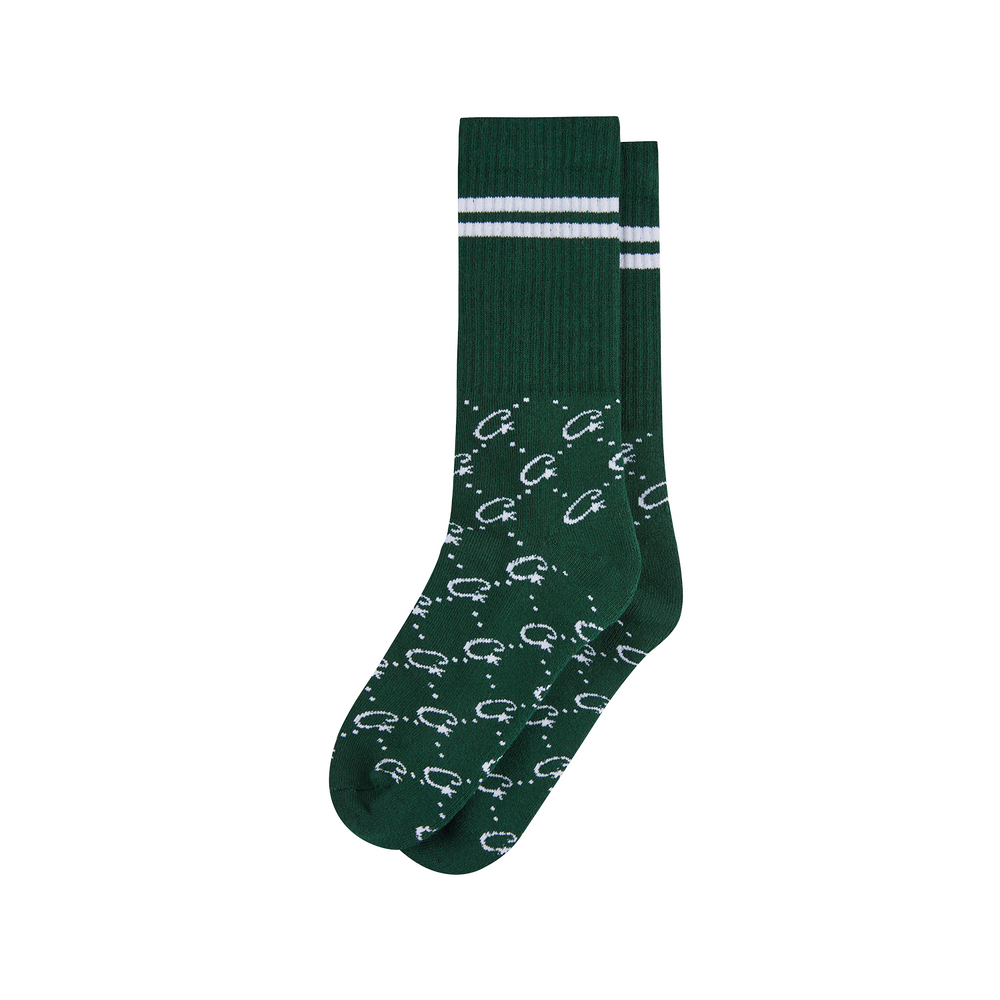 MONOGRAM SOCKS [GREEN]