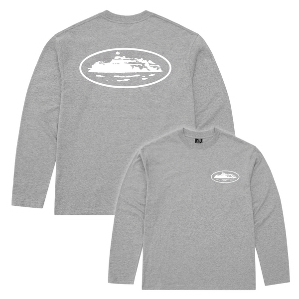 OG ISLAND LS TEE [HEATHER GREY]