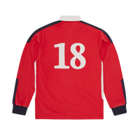 PANELLED RUGBY [RED]