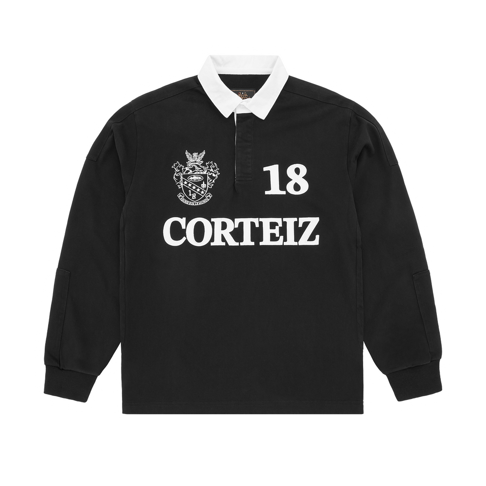 PANELLED RUGBY [BLACK]