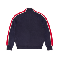 MULTI STRIPE KNIT ZIP UP [NAVY]
