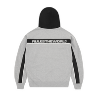 RIBBED SPORTEIZ ZIP HOODIE [HEATHER GREY]