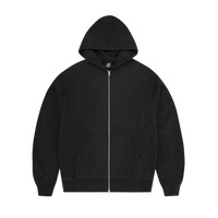 LUNDUN STITCH ZIP HOODIE [TRIPLE BLACK]