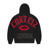 LUNDUN STITCH ZIP HOODIE [BLACK]