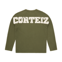 STAR RAGLAN WAFFLE THERMAL [OLIVE]