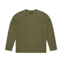 STAR RAGLAN WAFFLE THERMAL [OLIVE]