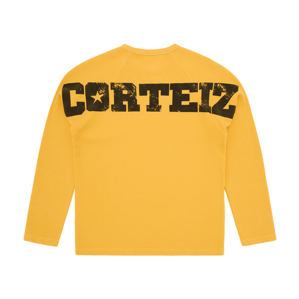 STAR RAGLAN WAFFLE THERMAL [YELLOW]