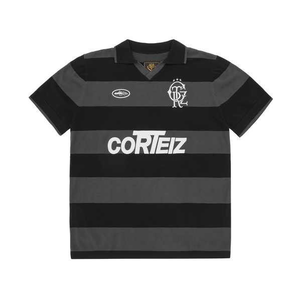 STRIPED KNIT JERSEY [BLACK]