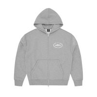 SUPERIOR ROYALE ZIP HOODIE [HEATHER GREY]