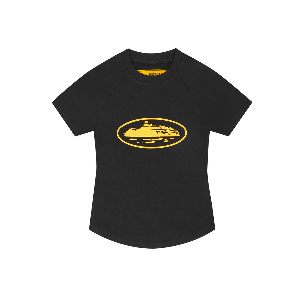 WMNS ALCATRAZ BABY TOP [BLACK & YELLOW]