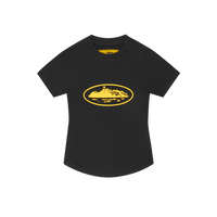 WMNS ALCATRAZ BABY TOP [BLACK & YELLOW]